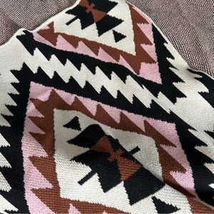 Happy Habitat Throw Blanket - Aztec Pattern